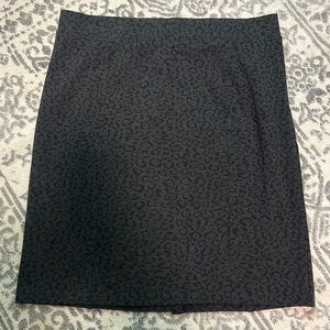 NYDJ Pull on Animal Print Skirt Modest XL